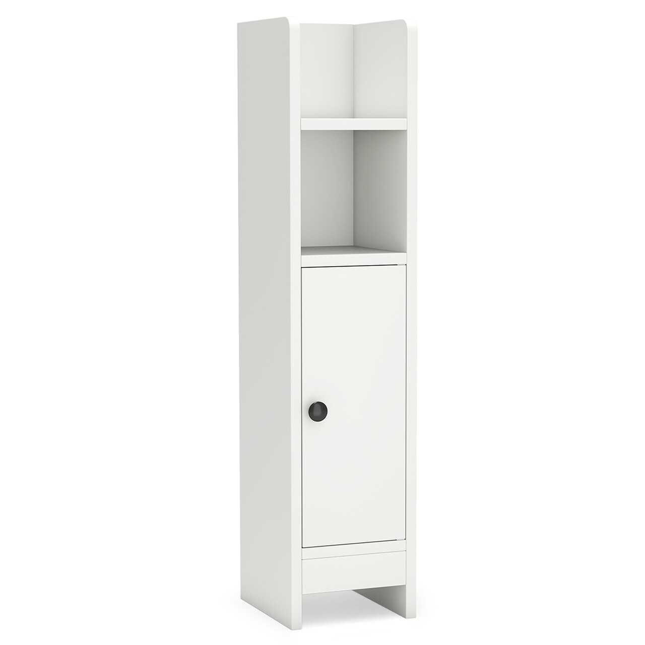 Slim Bathroom Storage Cabinet Narrow Floor Cabinet 8 Inch Wide Space Saving Organizer With Shelves